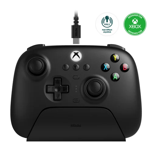 دسته بازی  ایکس باکس 8BitDo - مدل  black - ultimate 3 mode