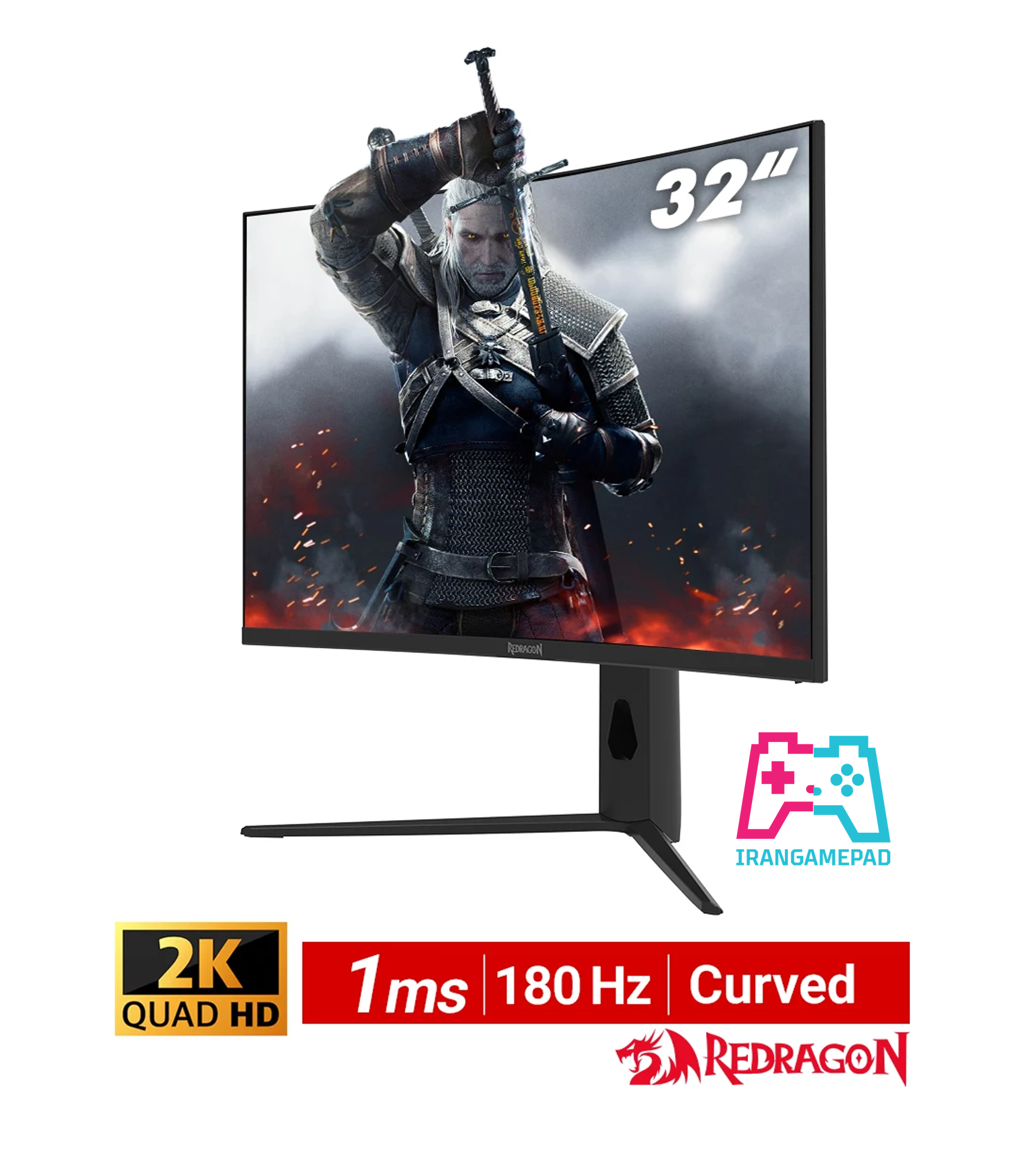 Redragon GMQ3212RVC 32 inch QHD Curved Gaming Monitor