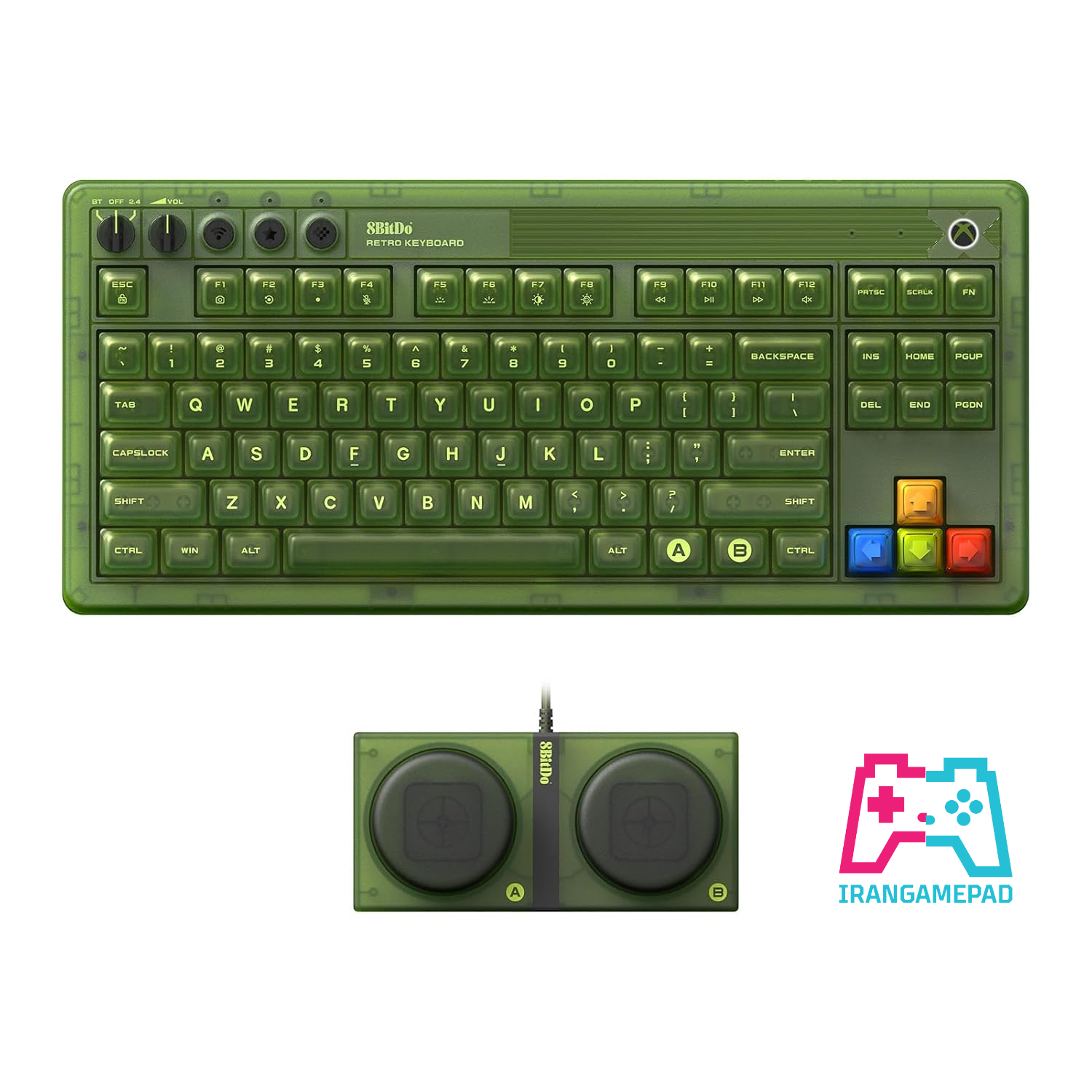 8BitDo Retro 87 Mechanical Keyboard - Xbox Edition
