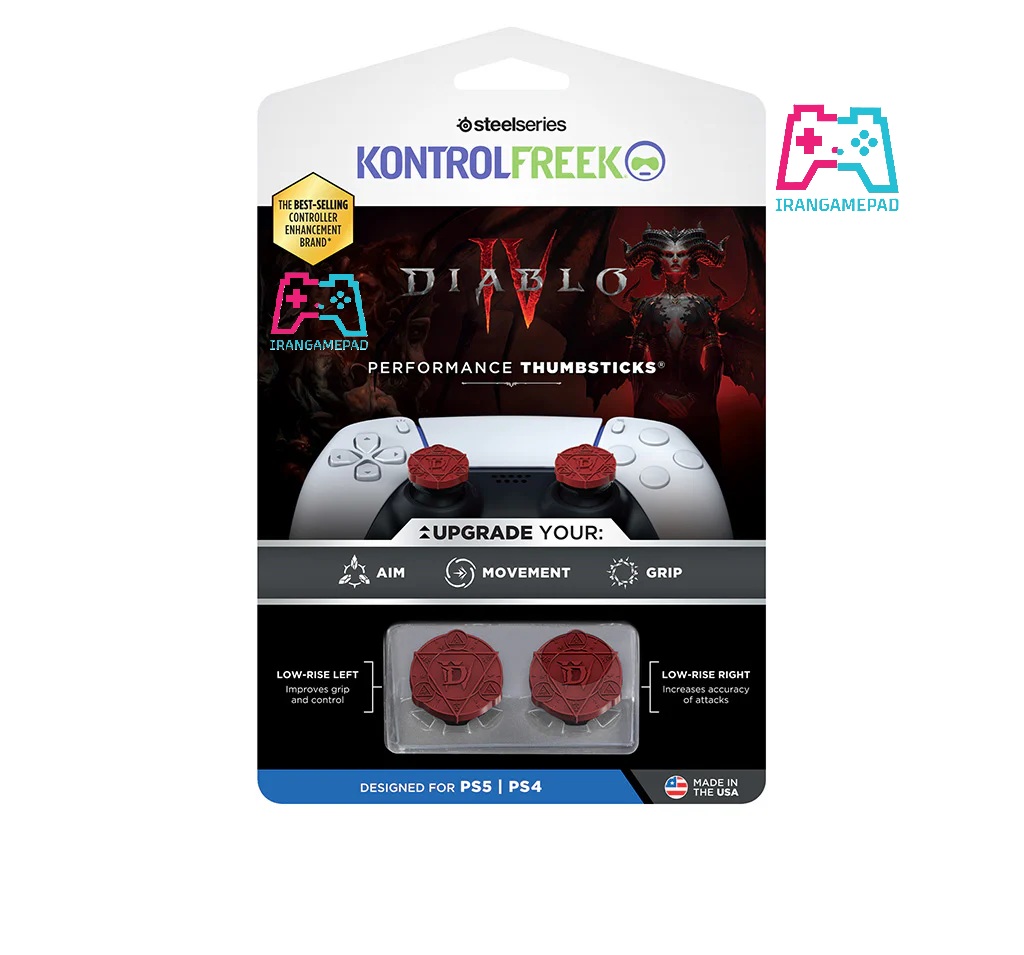 روکش جوی استیک کنترل فریک طرح Diablo IV برای PS5/PS4