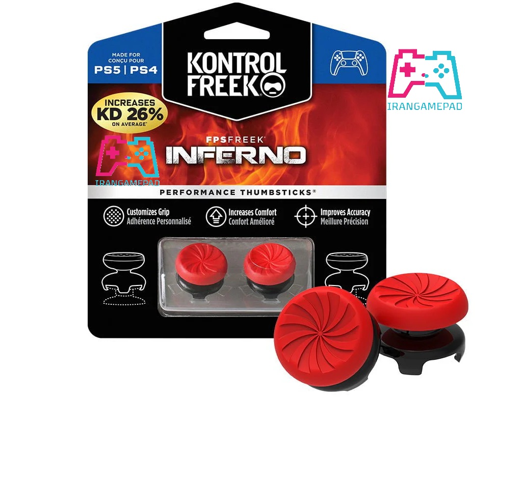 روکش جوی استیک کنترل فریک طرح Inferno برای PS5/PS4