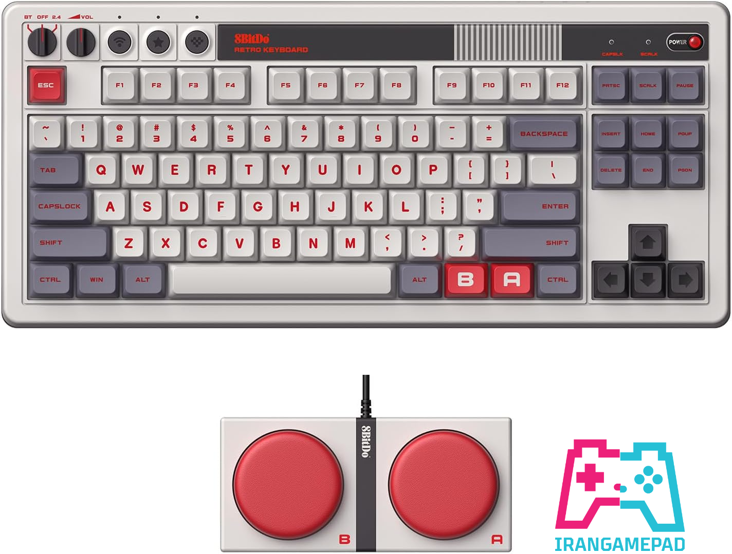 8BitDo Retro Mechanical Keyboard - NES Edition